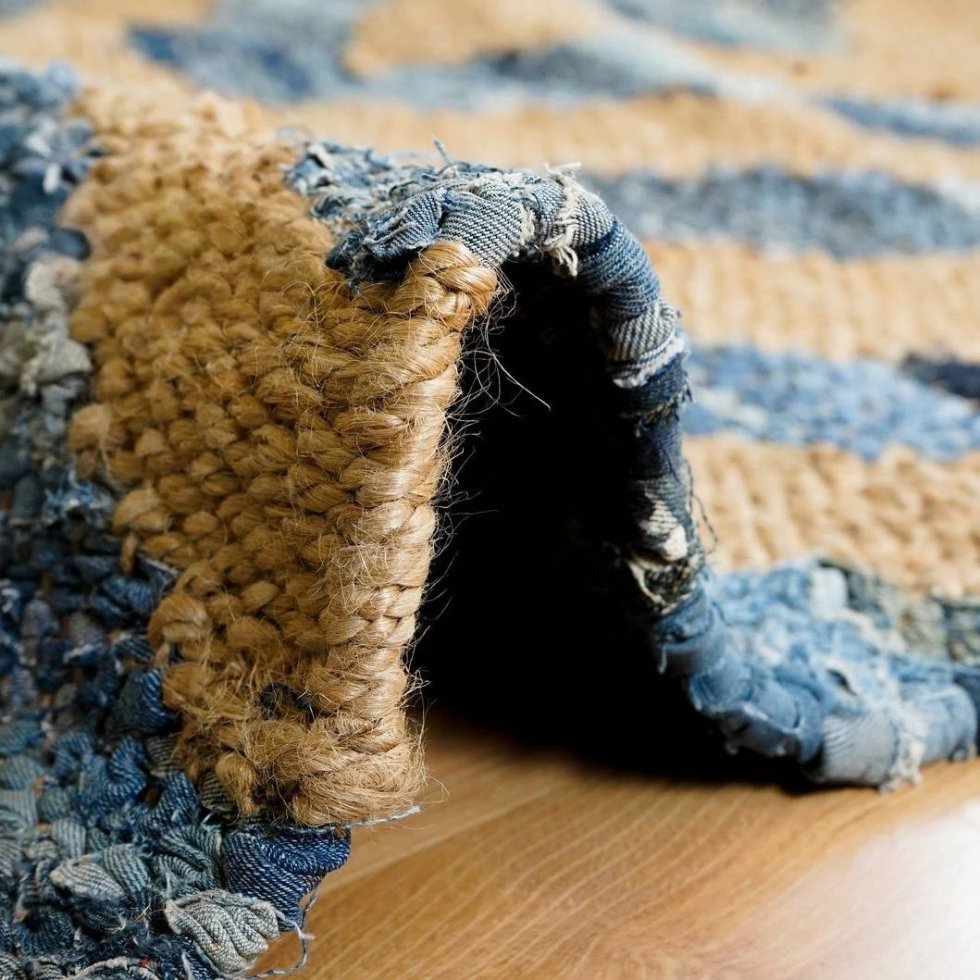 Tappeto Denim in canapa e iuta - immagine 5