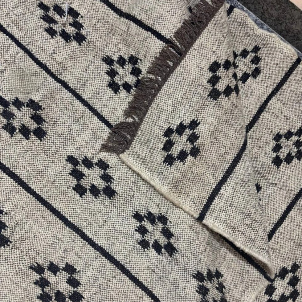Tappeto in juta di lana grigio chiaro - immagine 3