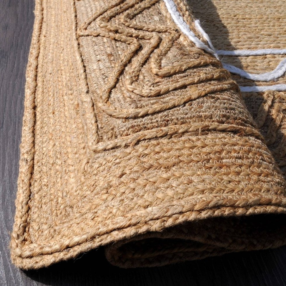 Tappeto in iuta naturale intrecciata - immagine 2