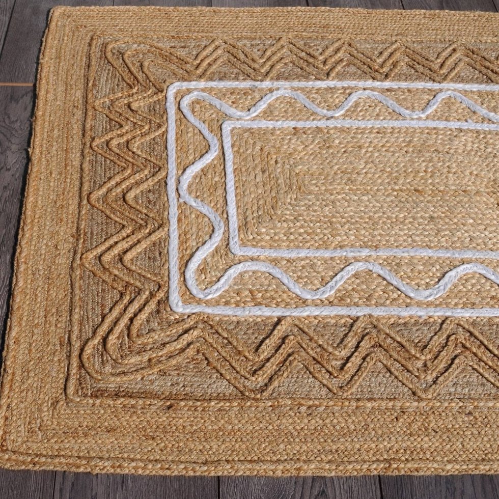 Tappeto in iuta naturale intrecciata - immagine 4