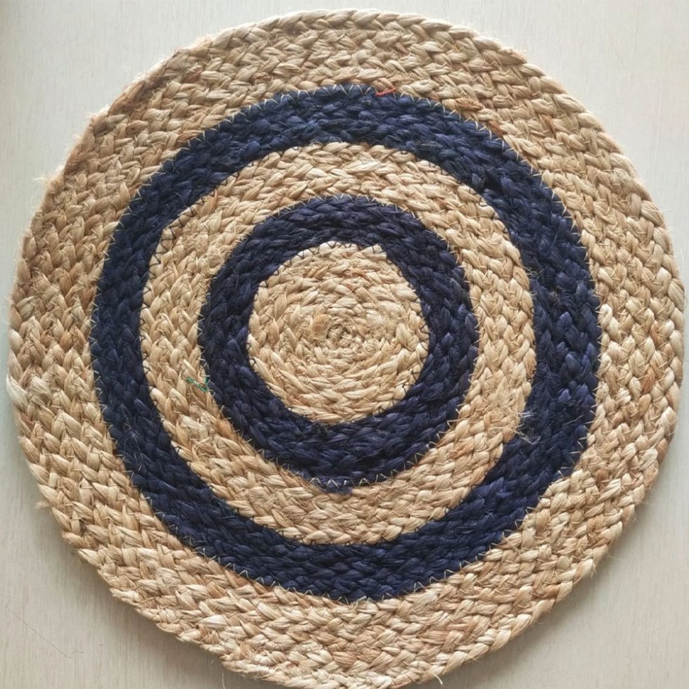 Tovagliette in iuta di target navy - immagine 4