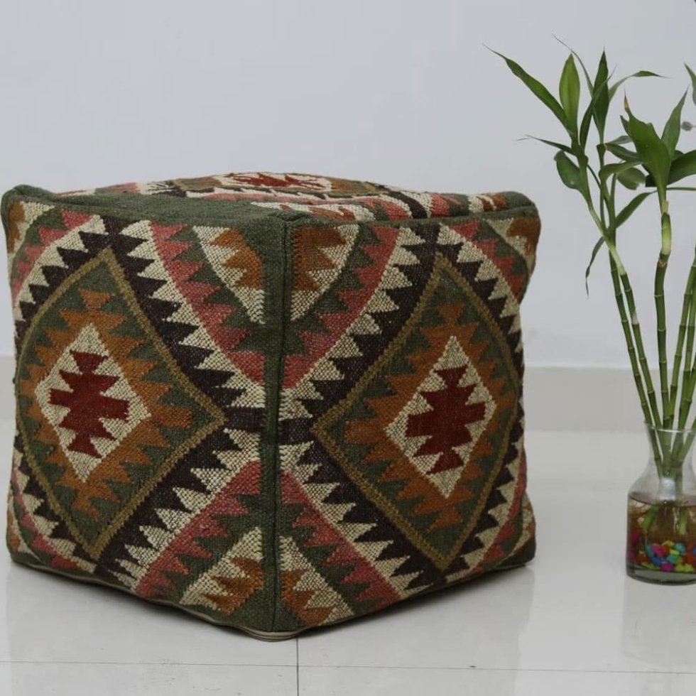 Pouf sud-ovest in misto iuta - immagine 2