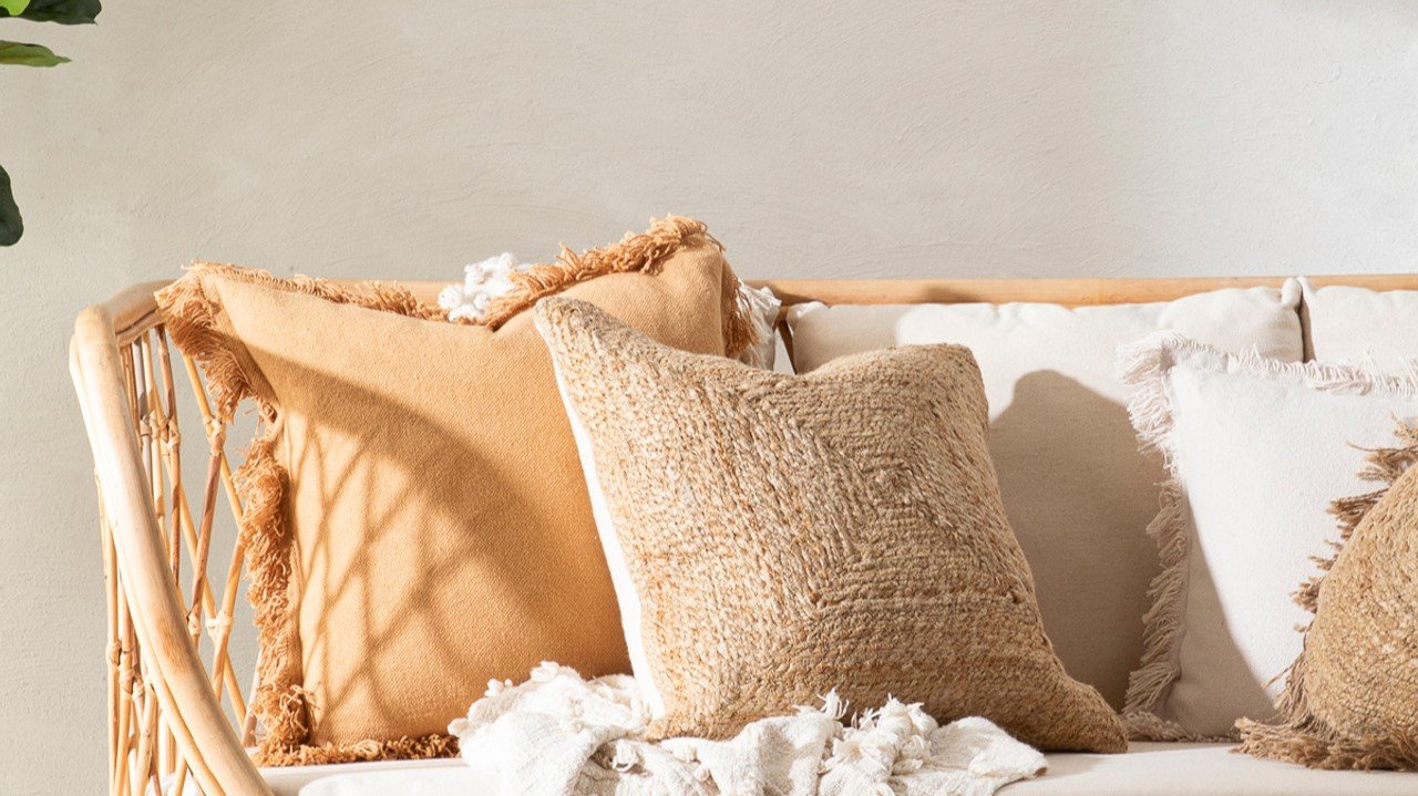 jute pillow in living areas main